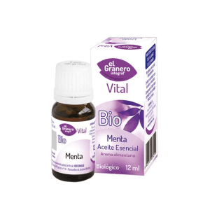 Aceite Esencial de Menta Ecológico Bio 12ml El Granero – Aceite 100% natural para aromatizar y aliviar problemas digestivos y musculares.
