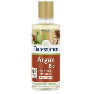 Aceite de Argán Ecológico Bio 50ml de Natessance. Aceite natural para el cuidado de la piel, cabello y uñas. Hidratante y nutritivo.