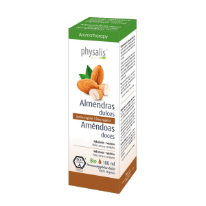 Aceite de Almendras Dulces Ecológico Bio 100ml de Physalis. Aceite natural para pieles secas, sensibles y maduras.