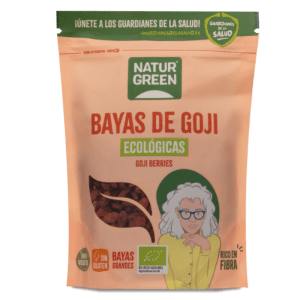 Bayas de Goji Grandes Ecológicas Bio 200gr de NaturGreen, ricas en antioxidantes, vitaminas y fibra, disponibles en Equitanea.