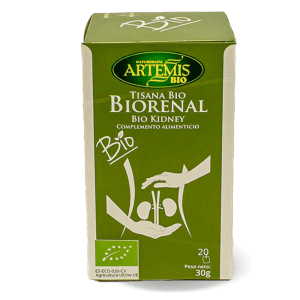 Compra Biorenal Ecológico Bio 30gr 20 Bolsitas Artemis en Equitanea. 🍃 Un té depurativo que apoya la función renal y mejora el sistema urinario de manera natural. ¡Haz tu pedido hoy mismo!
