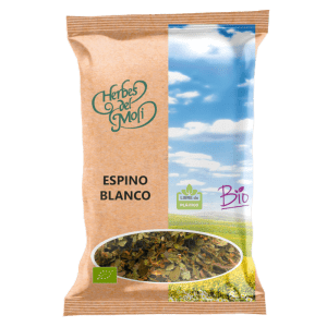 Espino Blanco Flor y Hojas Ecológico Bio 25gr de Herbes del Molí: beneficios naturales para la salud cardiovascular y el bienestar general. Producto ecológico y bio.
