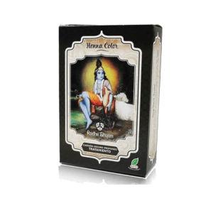 Henna en Polvo Color Castaño Oscuro Profundo 100gr Radhe Shyam – Tinte natural y ecológico para un color duradero y cuidado capilar.