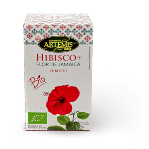 Hibisco y Flor de Jamaica Ecológico Bio 30gr 20 Bolsitas Artemis con hibisco y flor de jamaica para disfrutar de sus propiedades antioxidantes y de su delicioso sabor. Disponible en Equitanea.