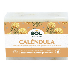 Jabón de Caléndula Ecológico Bio 100g – Jabón natural con caléndula y aceite de coco, perfecto para pieles sensibles y secas.