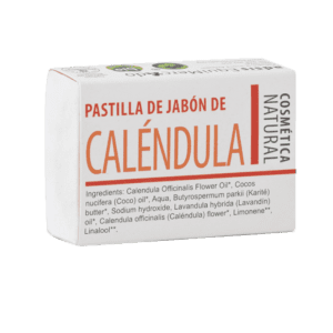 Jabón de Caléndula Ecológico Bio 85gr – Jabón natural ideal para pieles sensibles, con propiedades calmantes, regeneradoras y antiinflamatorias.