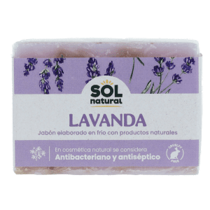 Jabón de Lavanda Ecológico Bio 100gr – Jabón natural con aceite de lavanda, aceite de coco y oliva, ideal para piel sensible.