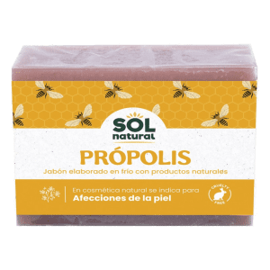 Jabón de Propóleos Ecológico Bio 100g – Jabón natural con propiedades antibacterianas y calmantes, ideal para limpiar e hidratar la piel.