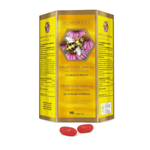Propóleo con Equinácea Ecológico Bio 1000mg 90 Cápsulas Marnys – Suplemento natural para fortalecer las defensas y prevenir resfriados.