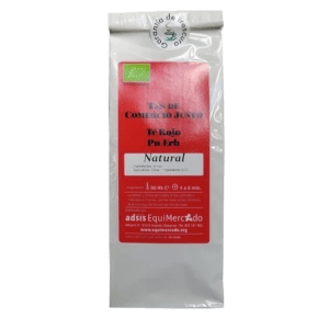 Té Rojo Pu-Erh Natural Ecológico Bio 100gr de Equimercado, infusión saludable con propiedades digestivas y desintoxicantes, disponible en Equitanea.