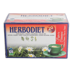 Infusión ecológica Vigila Tu Colesterol Bio 30gr 20 Bolsitas Herbodiet, ideal para cuidar tu colesterol de forma natural.