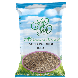 Zarzaparrilla Ecológica Bio Raíz 75g de Herbes del Molí, un producto natural y ecológico para mejorar la salud y la energía, disponible en Equitanea.